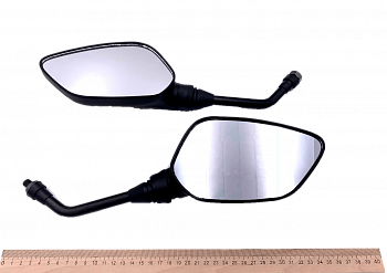 Зеркало ZX-2727, d10 mm, ромбовое, пластик (WW0243)
