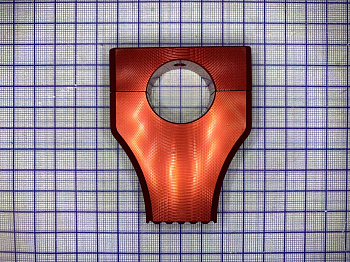 Крепление руля верхнее CNC красное WELS RT (310019030001)