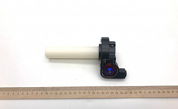Ручка газа CNC Open, красная, универсальная, ф=22мм (WW0743)