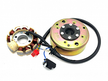 Генератор 4T 152QMI, 157QMJ, 161QMK н/обр 125/150сс (11 кат., 6 пров.) (608705/1.20.16.01.01001)