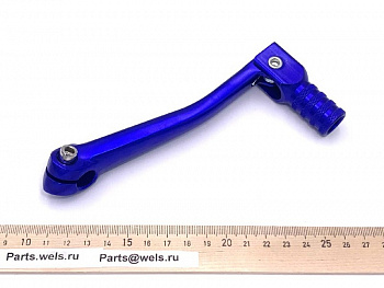 Рычаг КПП, CNC, складной, синий (WW0445)